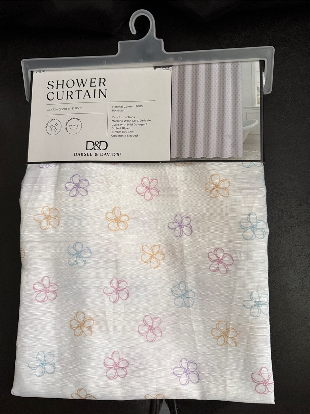 Darsey & David's Floral Shower Curtain - Pastel Multi